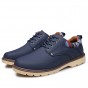 YWEEN New Men's Casual Shoes Men work safety leather shoes British waterproof lace up Shoes For Man