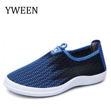 YWEEN Men Casual Shoes Mixed Colors Fashion Sneakers Breathable air Mesh Shoes Big Size