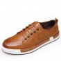 YWEEN Men Casual Shoes Autumn And Winter New Arrival Lace-up Style Flat Leather Shoes Mens Footwear