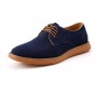 YWEEN Casual Flat Shoes For Men Spring Autumn Lace-Up Style Top Fashion Suede Brogue Shoes Large Size