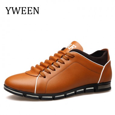 YWEEN 2018 Popular Mens Casual Shoes Fashion Leather Shoes for Men Summer Men's Flat Driving Shoes big size eur38-eur48