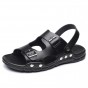 YWEEN New Men's Sandals Men Anti-Slip Beach Shoes Man Open-toe Leather Slippers Big Size 38-47