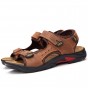 YWEEN Men Sandals Genuine Leather Men's Summer Shoes Men Casual  Slippers Men Big Size Sandals Size 38-48