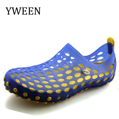 YWEEN  Men's Sandals Fashion Plastic Casual Sandals Shoes Man Summer Beach Shoes Waterproof Shoes Slippers Fast Shipping