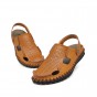YWEEN Brand Men's Sandals Split Leather Man Beach Sandals Men Casual Shoes Flip Flops Men Slippers