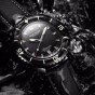 Reef Tiger/RT Super Luminous Automatic Watches for Men Black Steel Nylon Strap Dive Watch with Date RGA3035