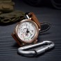 Reef Tiger/RT Pilot Watches for Men White Dial Rose Gold Military Watches Automatic Watch with Date  RGA3019