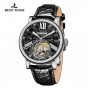 Reef Tiger/RT Luxury Watches for Men Tourbillon Automatic Watches Steel Alligator Strap Waterproof Casual Watch RGA1999