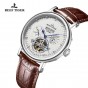 Reef Tiger/RT Top Brand Mechanical Watch Men Luxury Tourbillon Watches Genuine Leather Strap Perpetual Calendar Watches RGA1903