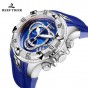New Reef Tiger/RT All Blue Big Fashion Sport Watches for Men Waterproof Chronograph Watch Relogio Masculino RGA303-2