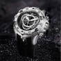Reef Tiger/RT Mens Sport Watch Waterproof Steel Chronograph Stop Watch Rubber Strap Selling Fashion Watches RGA303-2