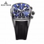 Reef Tiger/RT Top Brand Luxury Sport Watch for Men Professional Stop Watches Waterproof Rose Gold Blue Dial Watches RGA3069-T