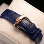 Reef Tiger/RT Blue Dial Fashion Watches for Women Leather Strap Waterproof Automatic Watches Diamond Tourbillon Watch RGA7105