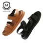Maden 2018 New Mens Sandals Top Quality Handmade Genuine Leather All-purpose Casual Shoes Fashion Open-toed Beach Shoes