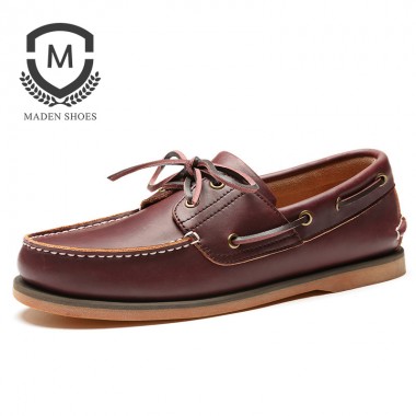 Maden Brand 2018 Spring Hot Sale Mens Casual Shoes Handmade High Quality Comfortable Boat Shoes Lace Up Classic Flats shoes