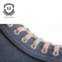 MADEN 2018 Spring Mens vulcanized shoes Lace up High Pipe Retro Comfortable Breathable Flat Shoes Gray Round Toe Sneaker