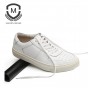 Maden 2018 Spring Men Shoes Mens Casual Shoes Breathable Fashion Flat Lace up Leather Shoes White Height Increasing Shoes