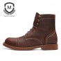 Maden Brand 2018 New Men Martin Boots Comfortable High Quality Leather Boots British Style Heighten Fashion Brown Tooling Boots
