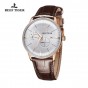 Reef Tiger/RT Luxury Brand Watch Men Brown Leather Strap Waterproof Mechanical Watches Relogio Masculino RGA8219