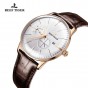 Reef Tiger/RT Luxury Brand Watch Men Brown Leather Strap Waterproof Mechanical Watches Relogio Masculino RGA8219