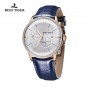 Reef Tiger/RT Mens Designer Watches Luxury Automatic Waterproof Analog Watches Blue Leather Watch Strap RGA8219