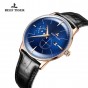 Reef Tiger/RT Top Brand Luxury Fashion Watch Men Rose Gold Blue Waterproof Business Watches Relogio Masculino RGA8219