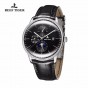 Reef Tiger/RT Fashion Mens Watches Moon Phase Date Automatic Watches for Men Leather Strap Waterproof Watches RGA1653