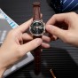 Reef Tiger/RT Luxury Dress Watch Men Multi Function Genuine Leather Strap Rose Gold Business Automatic Watch Date Day RGA1699
