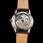 Reef Tiger/RT Men Luxury Watch Rose Gold Mechanical Watch Brown Leather Strap Analog Watches Relogio Masculino RGA82B0
