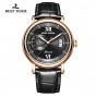 Reef Tiger/RT 2018 New Design Top Brand Luxury Casual Watch for Men Brown Leather Strap Rose Gold Automatic Watch RGA1617-2
