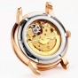 Reef Tiger/RT 2018 New Fashion Women Watch Automatic Watches Leather Strap Rose Gold Diamond Watch Relogio Feminino RGA1585