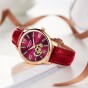 Reef Tiger/RT Luxury Brand Women Watches Rose Gold Automatic Watches Leather Strap  Diamond Watches Reloj Mujer 2018 RGA1580