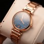Reef Tiger/RT New Design Luxury Rose Gold Watch Blue Dial Automatic Watches Women Diamond Bracelet Watch reloj mujer RGA1590