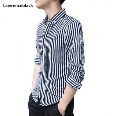 Lawrenceblack Brand mens shirts Spring autumn male casual shirt New Arrivals Highstreet long sleeve shirts chemise homme 1008