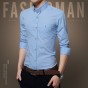 Business Dress Shirt Work Shirts Fashion Brand Fashion Casual Long Sleeved Slim Fit Men Shirts Social Men Clothes Mens Shirt 849