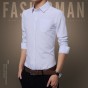 Classic-fit Business Office Shirts Work Classical Dress Shirt Men Formal Brand Social Shirts 2017 Fashion Casual Men Shirt 508