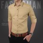 Dot Casual Men Shirts Cotton Dress Shirt Male designer Print Camisa 2017 Brand Social Shirts Man Clothes New Shirt Big Size 516