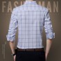 Men's luxury brand shirt Dress Shirts Luxury Slim Cotton Social Camisas Male Brand Plaid shirt camisa xadrez masculina 481