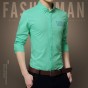 Men Shirts Slim Fit New Designer Cotton Shirts Social Long Sleeved Chemise Spring Shirt Fashion Casual Shirts Free Shipping 495