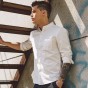 2017 New Spring Casual Shirts Men Slim Long Sleeve Dress Slim Fit Male Shirt Brand Business Soft Cotton Shirts Mens Wear 403