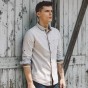 Solid Pocket Men'S Shirt Social Outdoors Camisa Social Shirt Masculina Chemise Homme 2017 Spring New Arrival Slim Fit Shirts 288