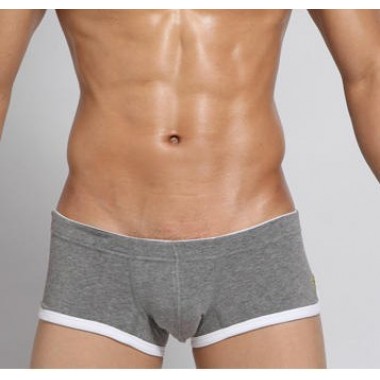 SEOBEAN MENS sexy underwear male panties  cotton trunk u bag low-waist panties comfortable