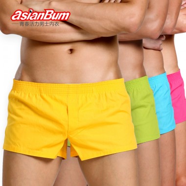 Free shipping Asianbum  male cotton panties trunk loose fashionable casual shorts at home aro pants