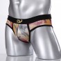 WJ Mens Mesh Camouflage Sexy Penis Pouch Transparent underpants heer Ultra-thin briefs Underwear