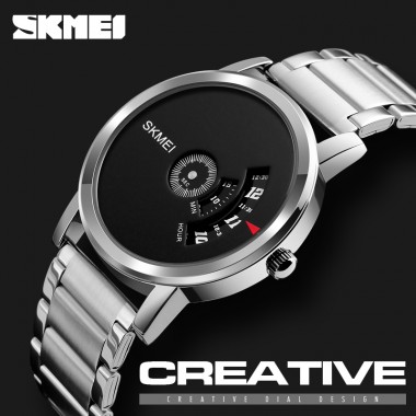 SKMEI Men Quartz Watch Black Fashion Watches Reloj Top Luxury Brand Wristwatches Male Clocks Waterproof Relogio Masculino 1260