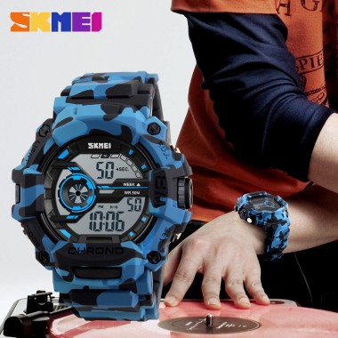 SKMEI  1233 Men Digital Wristwatches Fashion Big Dial Waterproof Chronograph Clocks Outdoor Sports Watches Relogio Masculino
