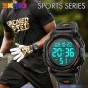 SKMEI 1258 Men Digital Wristwatches Big Dial 50M Waterproof Chronograph Male LED Clocks Outdoor Sports Watches Relogio Masculino