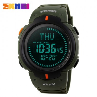 SKMEI Compass Men Digital Wristwatches World Time Alarm Calendar Male Clock Waterproof Relogio Masculino Man Sports Watches 1231