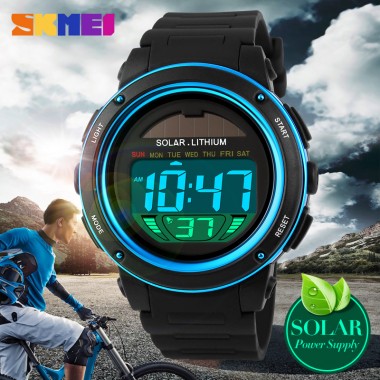 2016 Men's Solar Digital Watch Men Sports Watches Relogio Masculino Relojes Reloj SKMEI Brand Military Waterproof Wristwatches