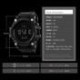 SKMEI Men Sport Watches Stopatch EL Backlight 12/24 Hour Count Down 50m Waterproof LED Digital Watch Montre Homme Man Clock 2018